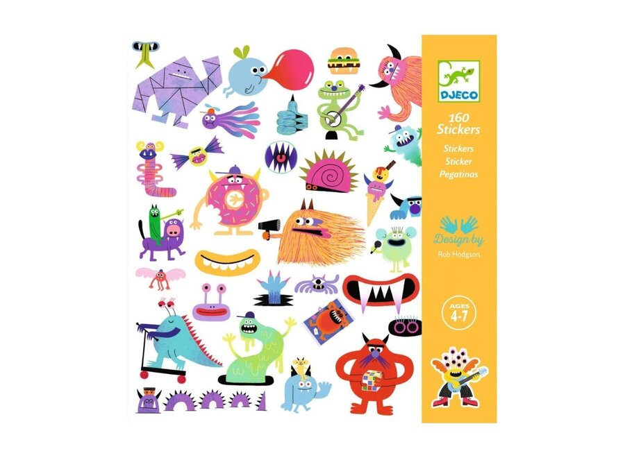 Djeco - Stickers Monsters