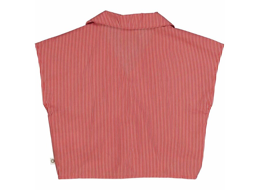 Muesli - Top Poplin stripe rood