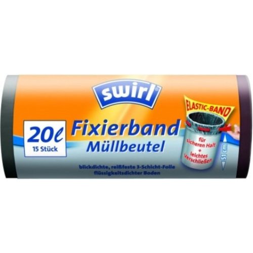 Swirl Swirl Afvalzakken Fixeerband - 20 Liter - 1 rol Swirl Swirl Afvalzakken Fixeerband - 20 Liter - 1 rol