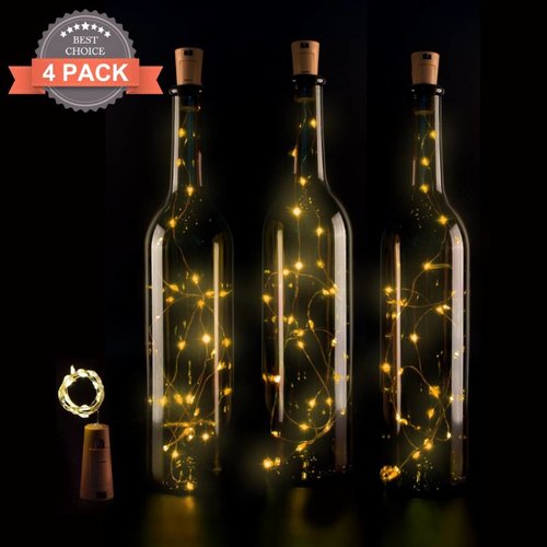 fles ledlampen voor in de fles of als sfeerverlicthing - 4 stuks fles ledlampen voor in de fles of als sfeerverlicthing - 4 stuks