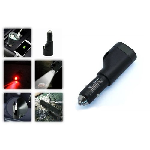 Avrena Avrena 6-in-1 zaklamp met noodhamer, gordelsnijder, noodlamp, ingebouwde accu, oplader Avrena Avrena 6-in-1 zaklamp met noodhamer, gordelsnijder, noodlamp, ingebouwde accu, oplader