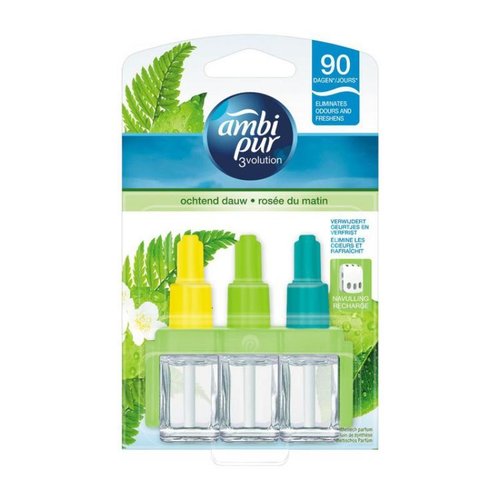 Ambi Pur Ambi Pur 3volution - Electric Luchtverfrisser Navulling Morning Dew 20 ml Ambi Pur Ambi Pur 3volution - Electric Luchtverfrisser Navulling Morning Dew 20 ml