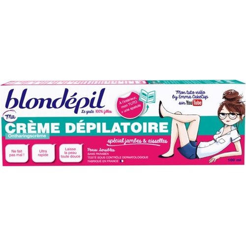 Blondépil Blondepil Ontharingscreme Met Spatel - 100ml Blondépil Blondepil Ontharingscreme Met Spatel - 100ml