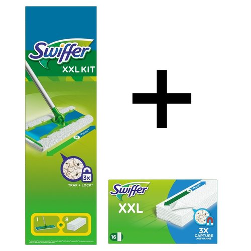 Swiffer Swiffer Sweeper Vloerdoekjes - XXL Starterkit Deluxe met 24 navullingen * Gratis verzending * Swiffer Swiffer Sweeper Vloerdoekjes - XXL Starterkit Deluxe met 24 navullingen * Gratis verzending *