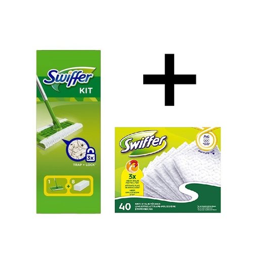 Swiffer Swiffer Sweeper Vloerdoekjes - Starterkit Deluxe met 48 navullingen * Gratis verzending * Swiffer Swiffer Sweeper Vloerdoekjes - Starterkit Deluxe met 48 navullingen * Gratis verzending *