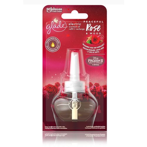 Glade Electric Oil Peaceful Rose Wood Limited Edition Navulling 20ml Glade Electric Oil Peaceful Rose Wood Limited Edition Navulling 20ml