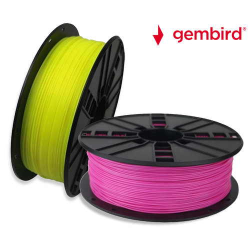 Gembird Gembird - Filament PLA, 1.75 mm - Roze, Fluor Geel *Gratis verzending* Gembird Gembird - Filament PLA, 1.75 mm - Roze, Fluor Geel *Gratis verzending*