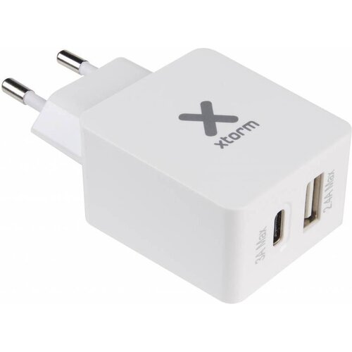 Xtorm Fast Charge Oplader USB en USB-C 3A Wit Xtorm Fast Charge Oplader USB en USB-C 3A Wit