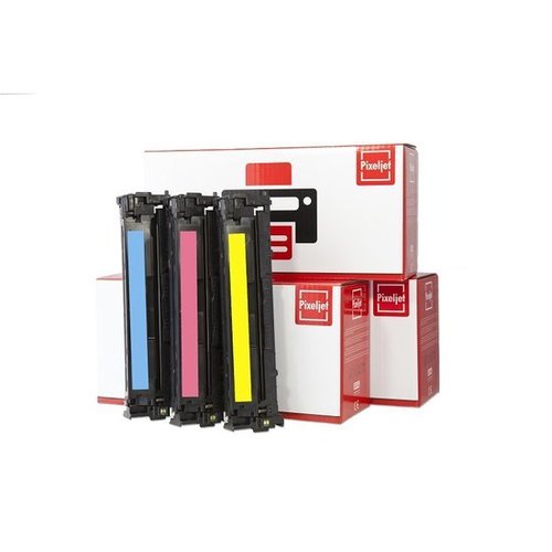 Pixeljet Pixeljet HP 304A toner 3 stuks (CC531,CC532,CC533) (Cyaan, Magenta, Geel) Pixeljet Pixeljet HP 304A toner 3 stuks (CC531,CC532,CC533) (Cyaan, Magenta, Geel)