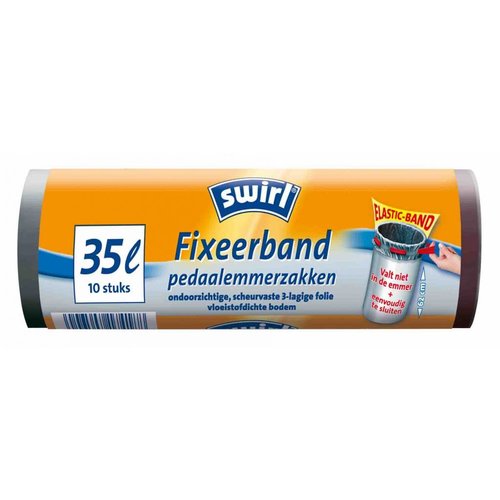 Swirl Afvalzakken Fixeerband - 35 Liter - 1 Rol Swirl Afvalzakken Fixeerband - 35 Liter - 1 Rol