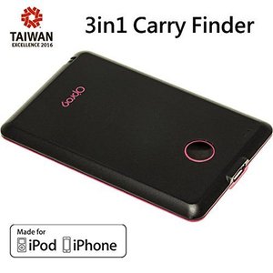 Opro9 3in1 Carry Finder, Power Bank met 1000mAH, Anti-lost and Found, Bluetooth Selfie Shutter afstandbediening voor iPhone/Smartphone, zwart