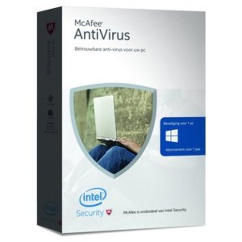 McAfee McAfee AntiVirus - Nederlands / 1 Apparaat / 1 Jaar / Windows, Gratis verzending McAfee McAfee AntiVirus - Nederlands / 1 Apparaat / 1 Jaar / Windows, Gratis verzending