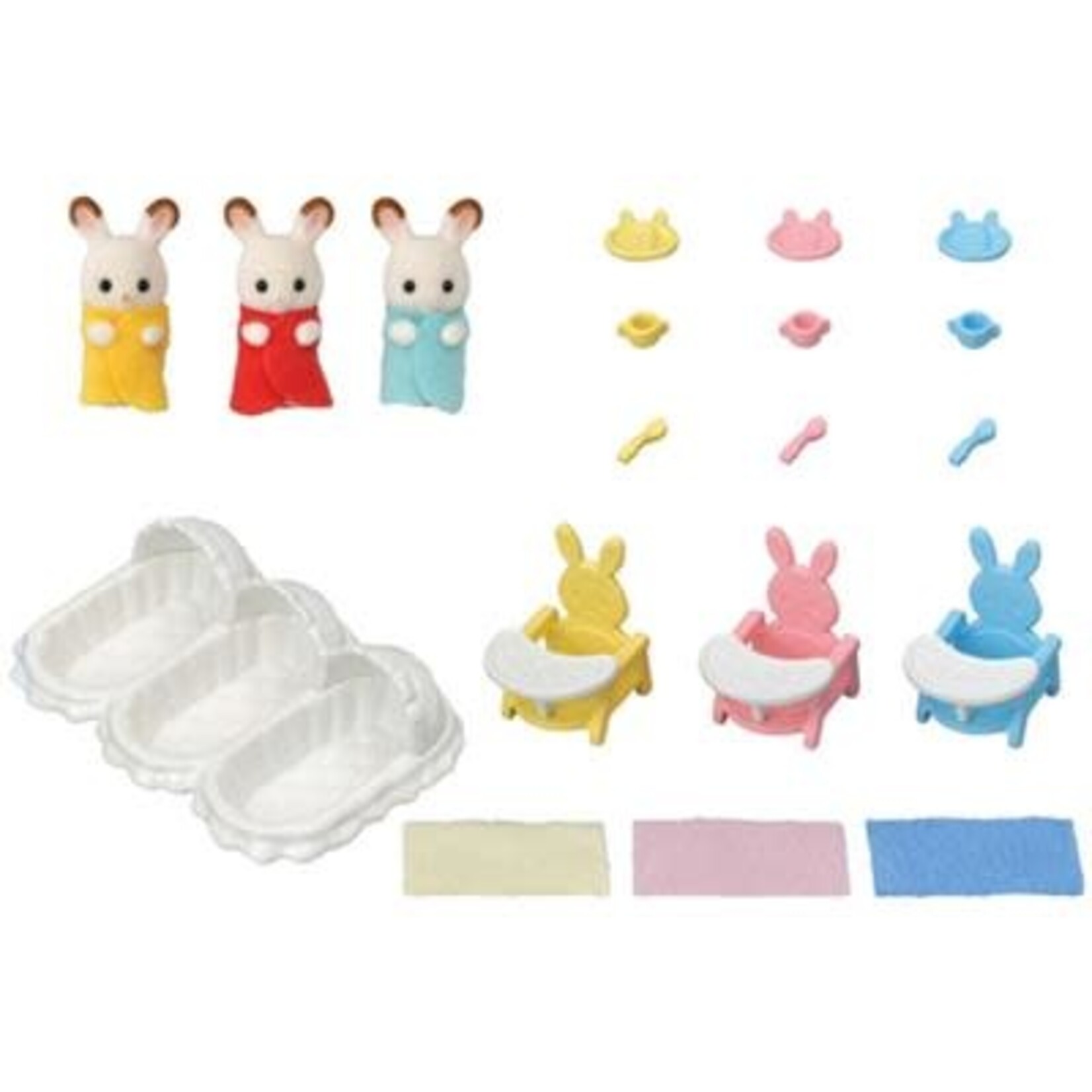 Sylvanian Families SYLVANIAN FAMILIES 5532 DRIELING CHOCOLADE KONIJN VERZORGING SET