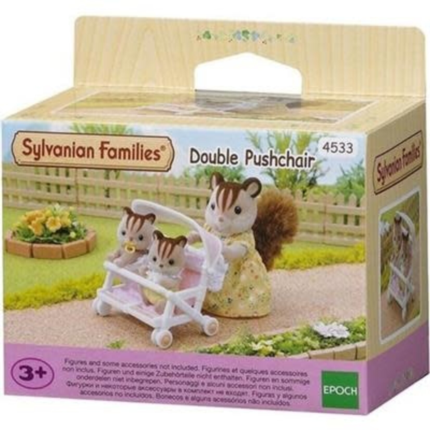 Sylvanian Families SYLVANIAN FAMILIES DUBBELE KINDERWAGEN 4533