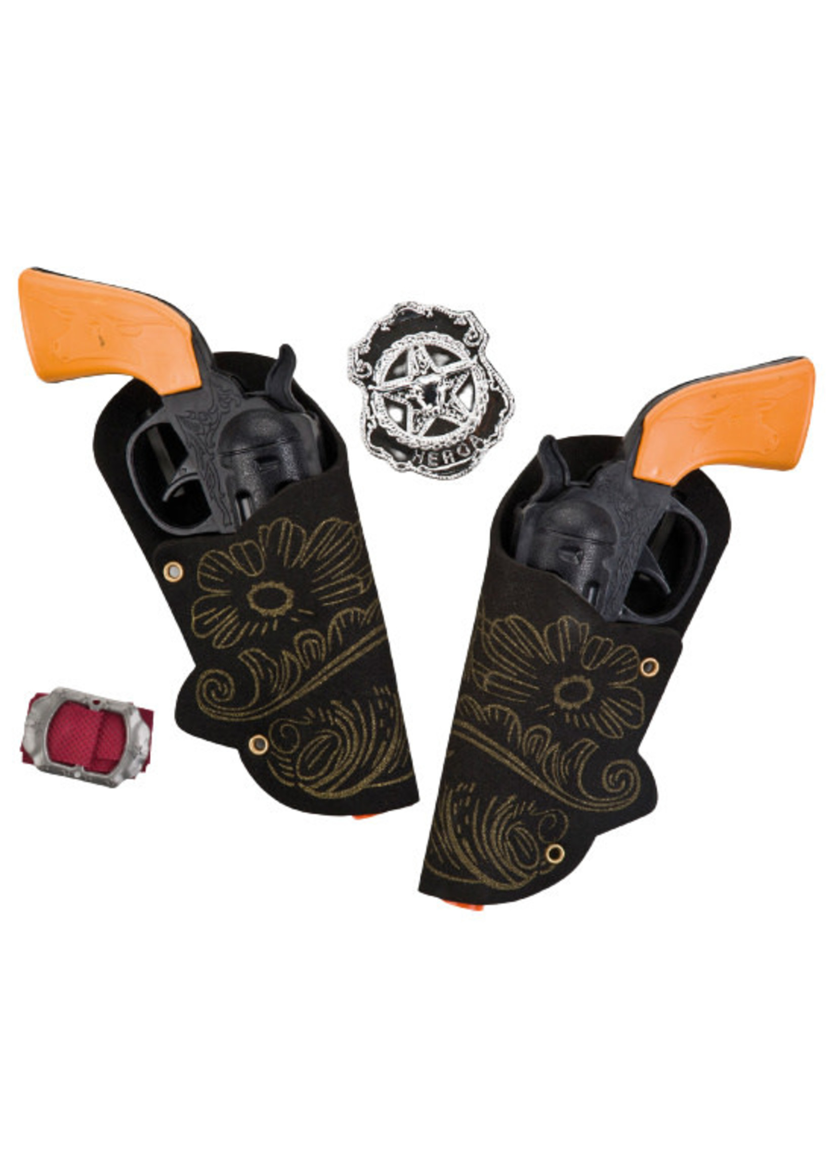 Carnival accessoireset cowboy 80 cm bruin/oranje 6-delig