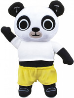 Bing Bing knuffelpanda Pando junior 30 cm pluche zwart/wit/geel