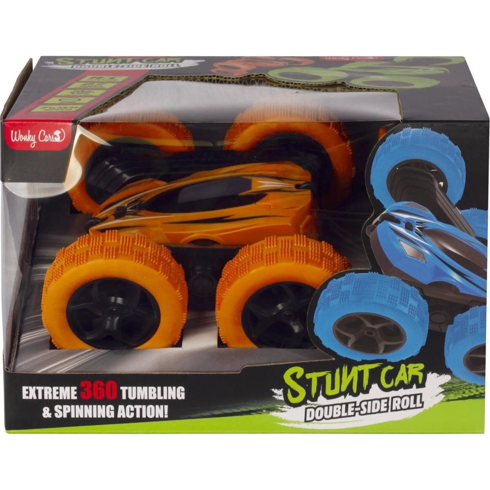 WonkyCars Wonky Cars - Stunt Car - 360° - RC - ORANJE