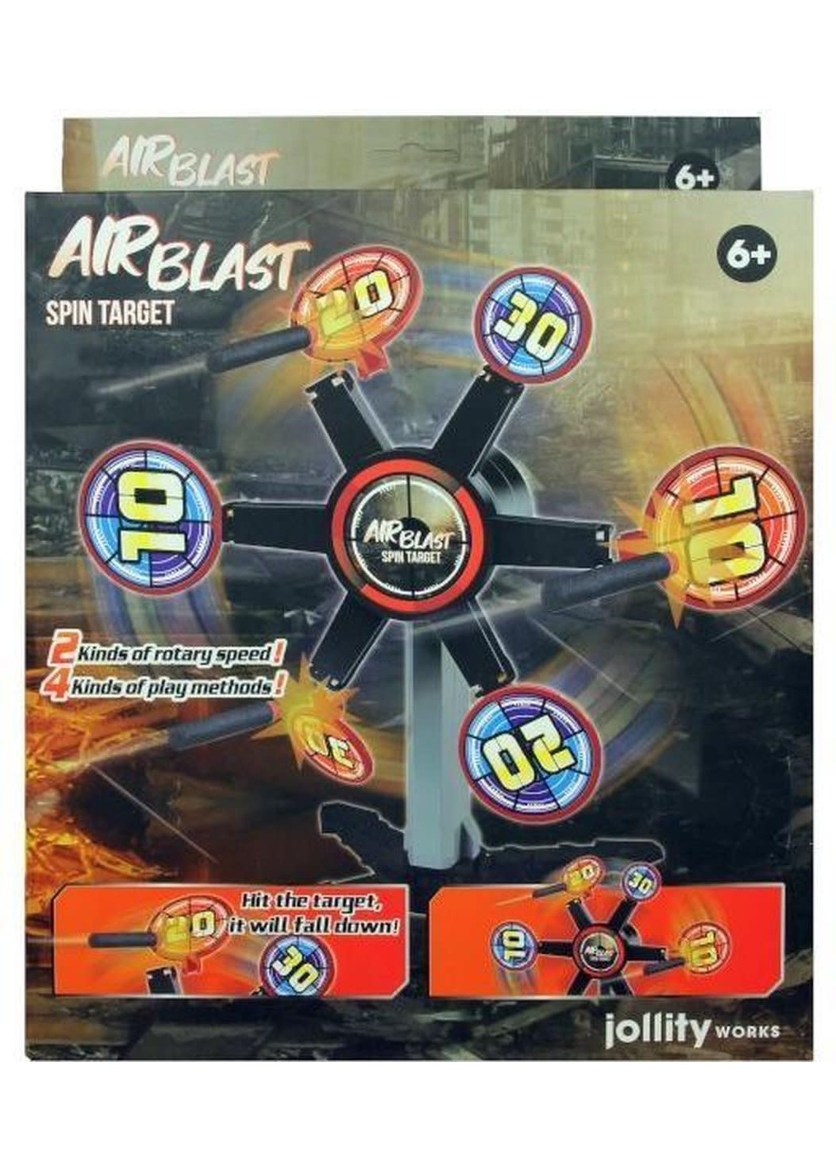 AirBlast Airblast - Spin Target - Schietspeelgoed - Ronddraaiend Target - Schietschijf - 11 delig