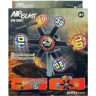 AirBlast Airblast - Spin Target - Schietspeelgoed - Ronddraaiend Target - Schietschijf - 11 delig