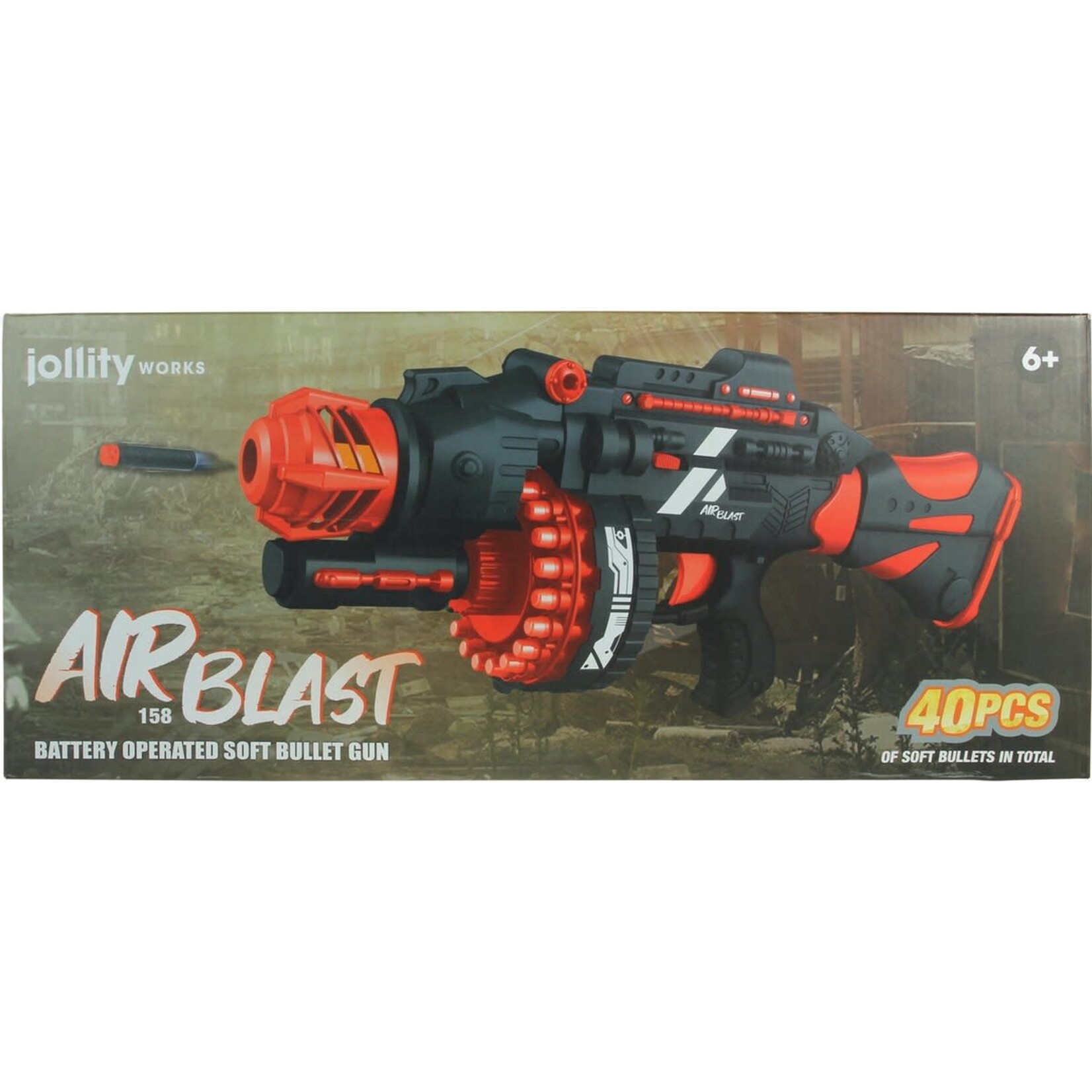 AirBlast Airblast 158 - Softbullet - Softgun - Schietspeelgoed - 58 cm - Inclusief 40 foam pijltjes