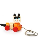 Cubika Cubika houten trekfiguur kat