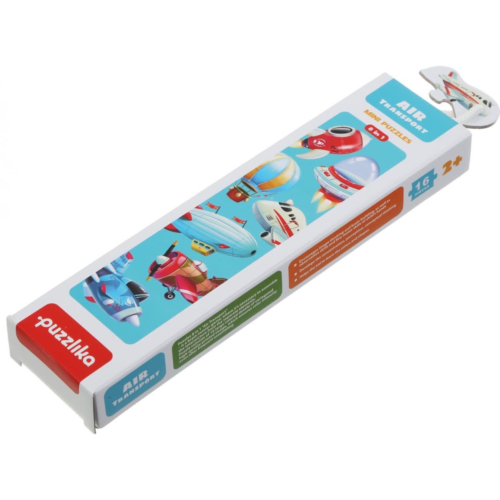 Cubika Puzzlika Puzzel - Luchtvaartuigen - 8x 2 stukjes