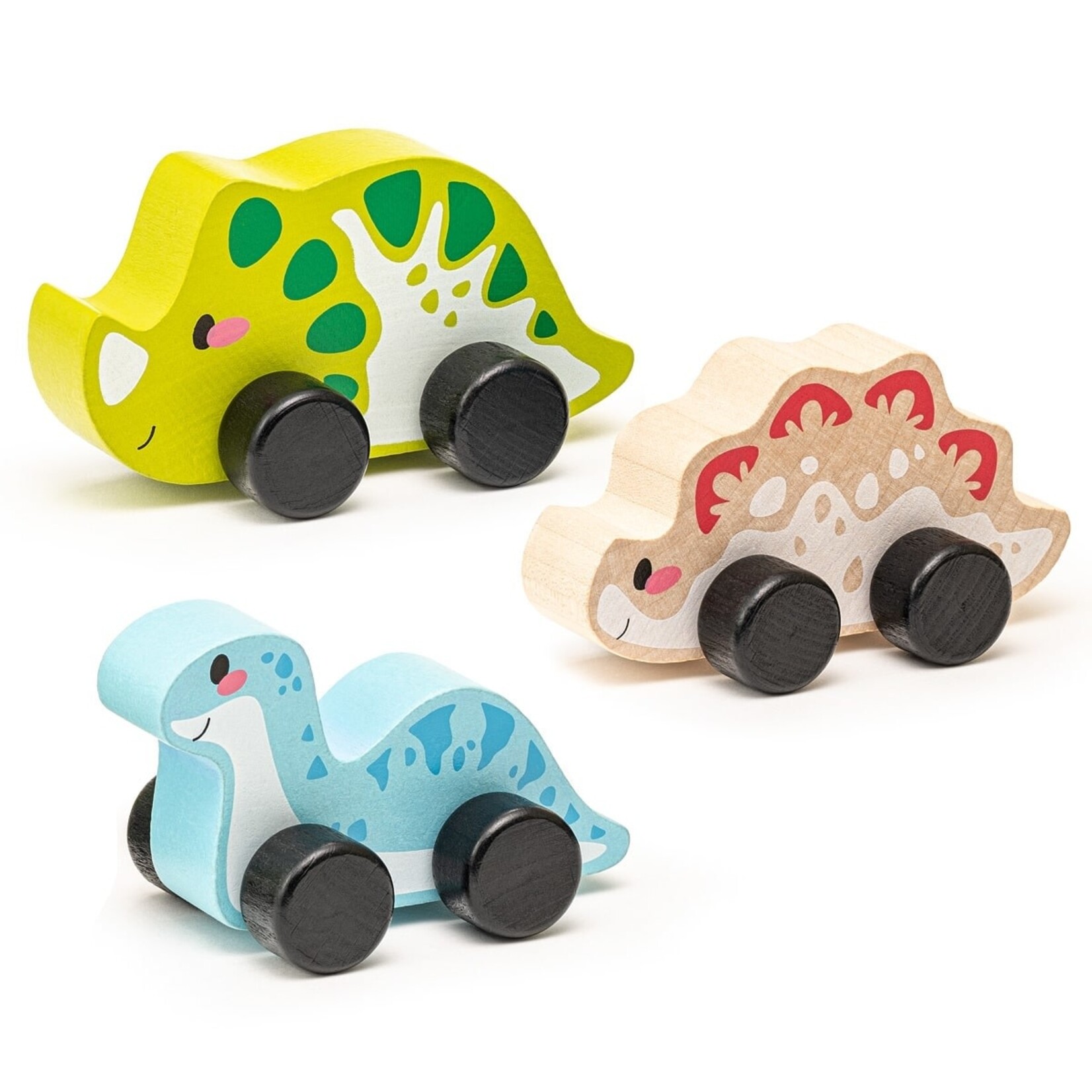 Cubika Houten speelgoedset "Vrolijke dino's"