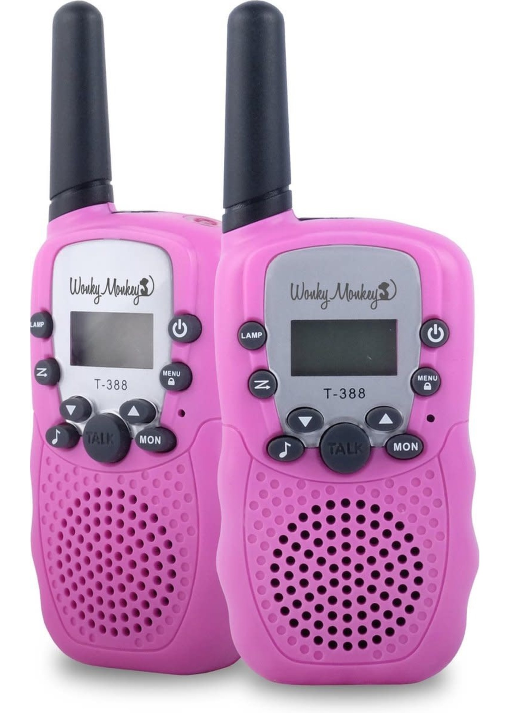 Wonky Monky Walkie Talkie set roze