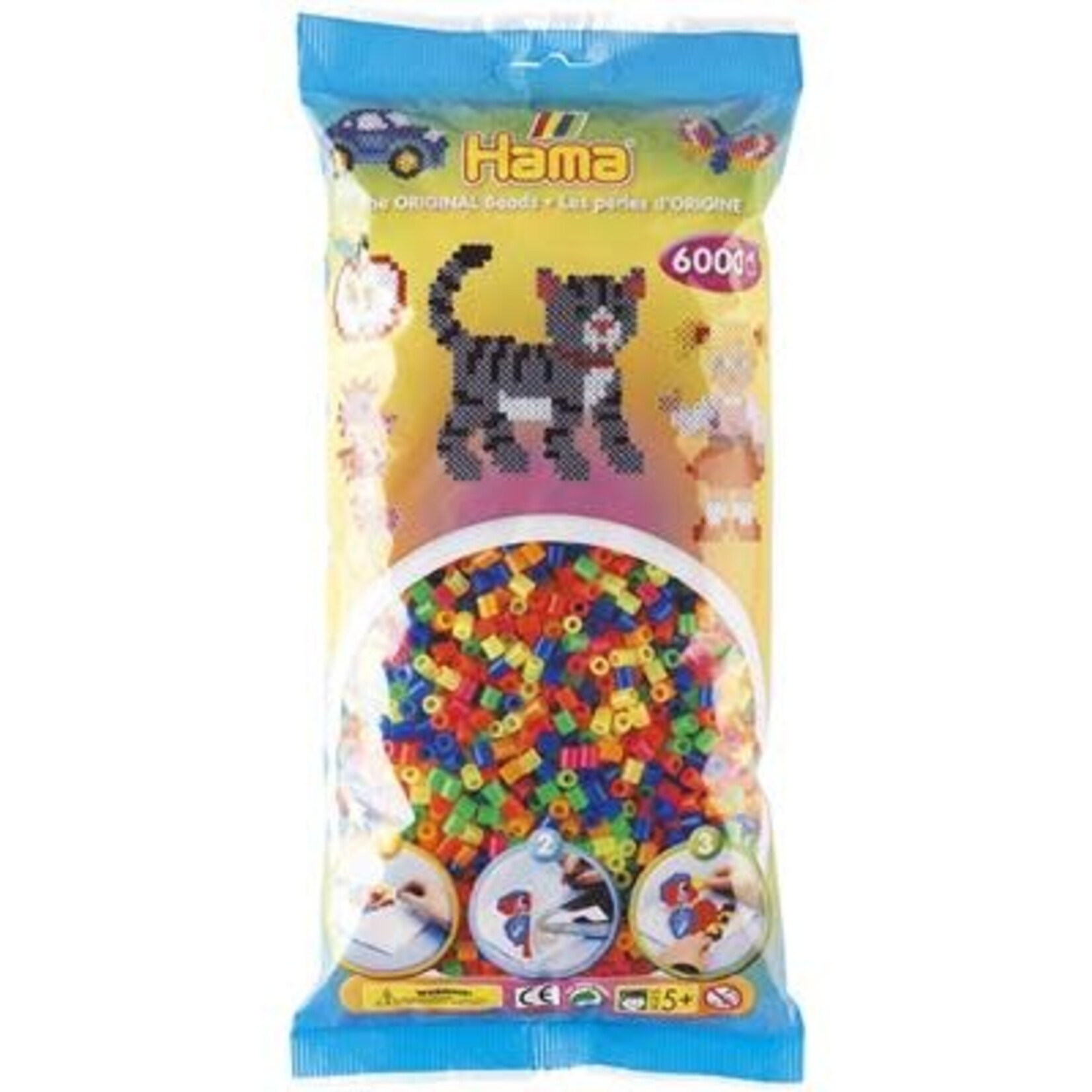 Hama HAMA 205-51 BAG 6000 BEADS NEON MIX 51