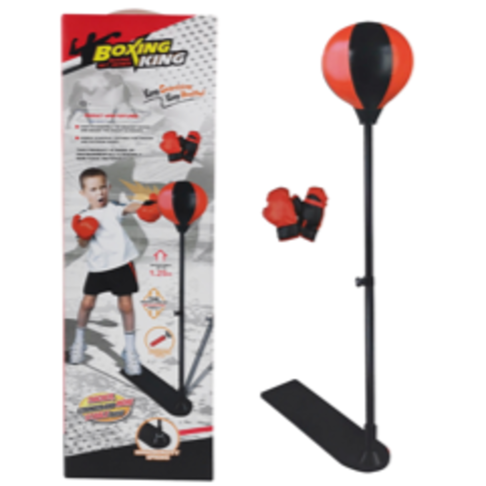 boxing king Boxing King Boksbal op Standaard + Handschoenen