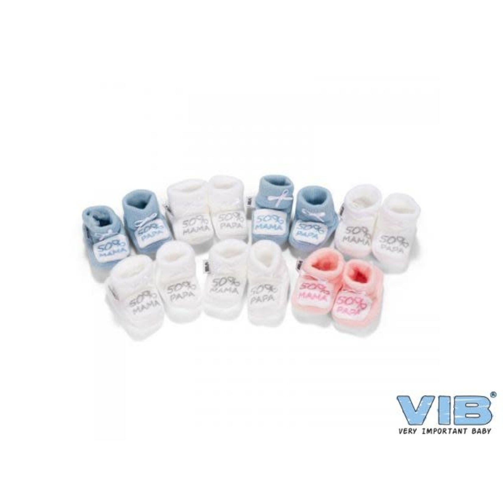 VIB Slofjes '50%PAPA+50%MAMA' Assorti