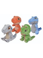 Geen Merk DINO PLUCHE KNUFFEL 18 CM 4 ASSORTI