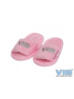 VIB BABY SLIPPER VIB' ROZE+ZILVER