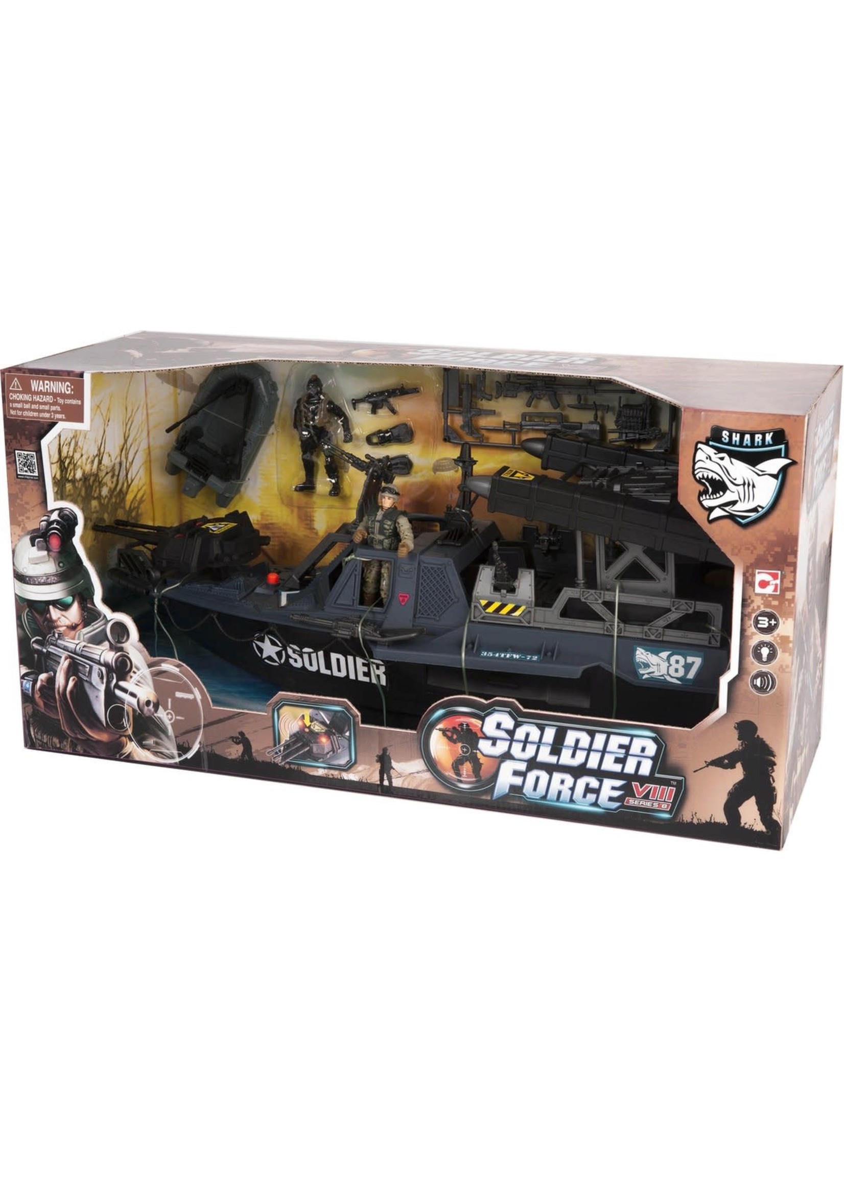 Soldier Force Soldier VIII tornado assault boat set