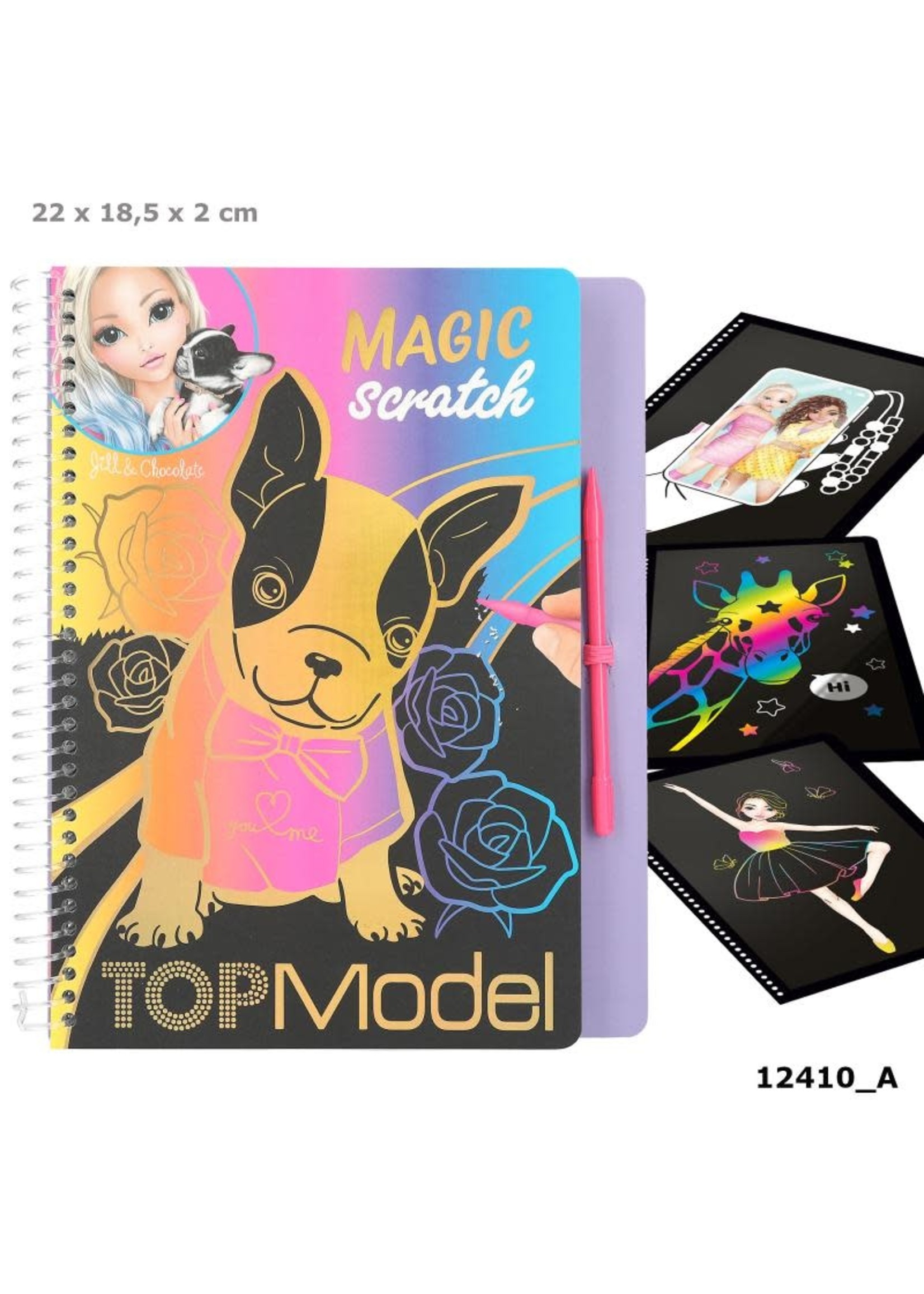 Topmodel TOPModel magic scratch boek