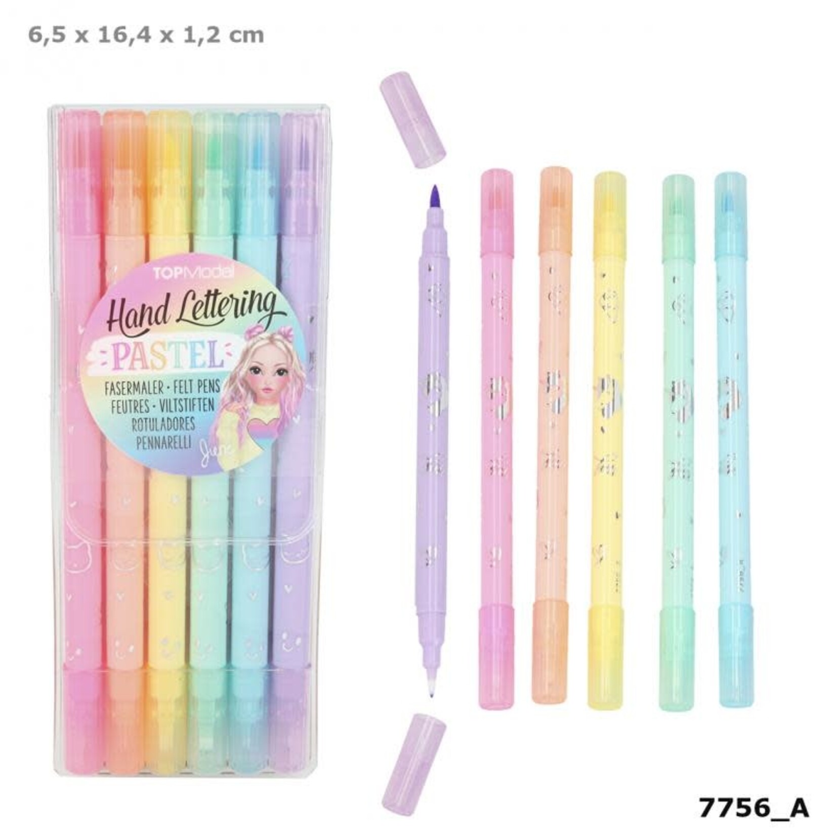 Topmodel TOPModel viltstiften handletteringset