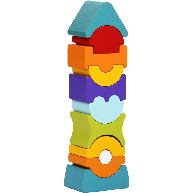 Cubika Cubika flexibele houten stapeltoren groot