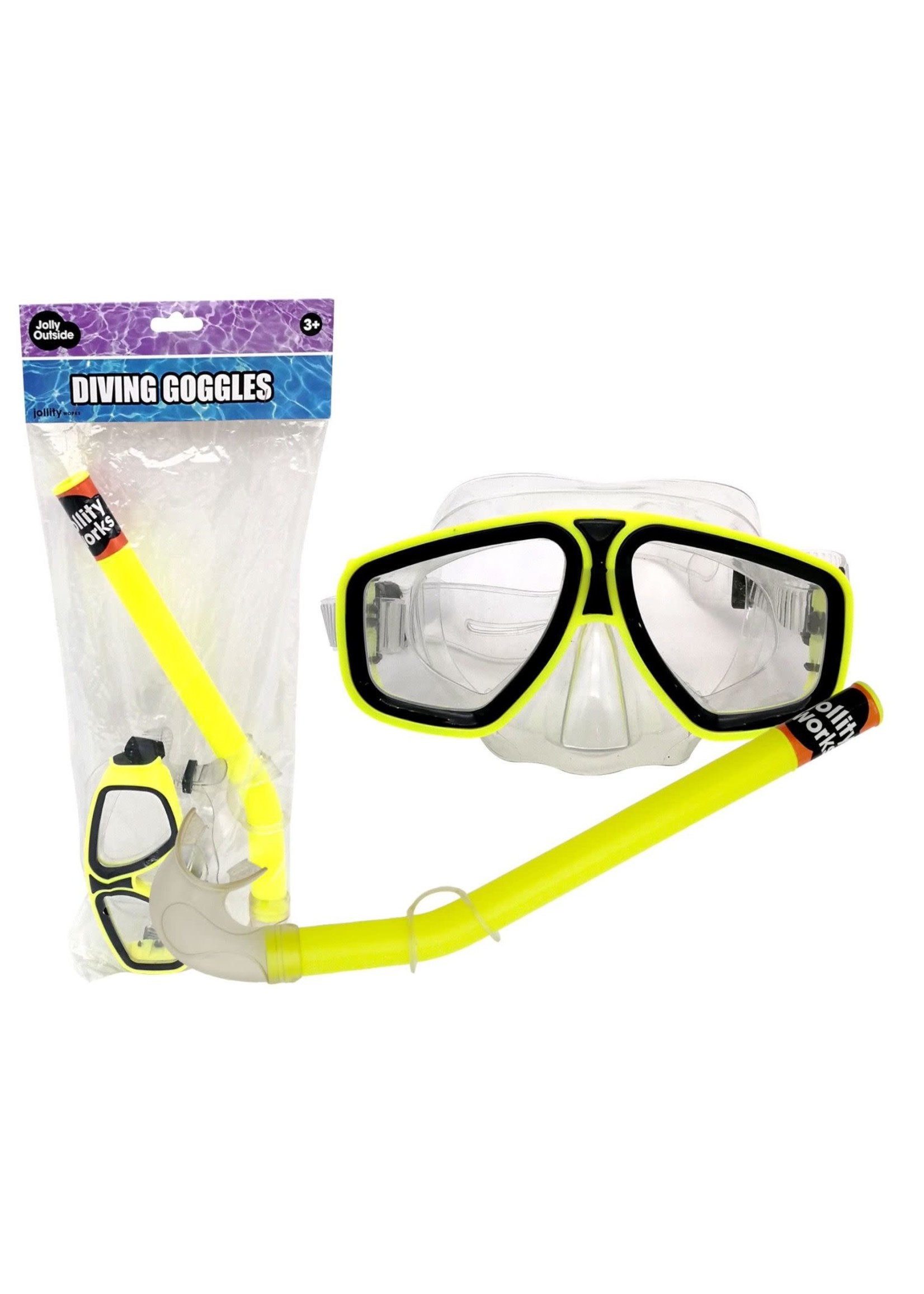 Jollyoutside JollyOutside Duikbril+snorkel geel