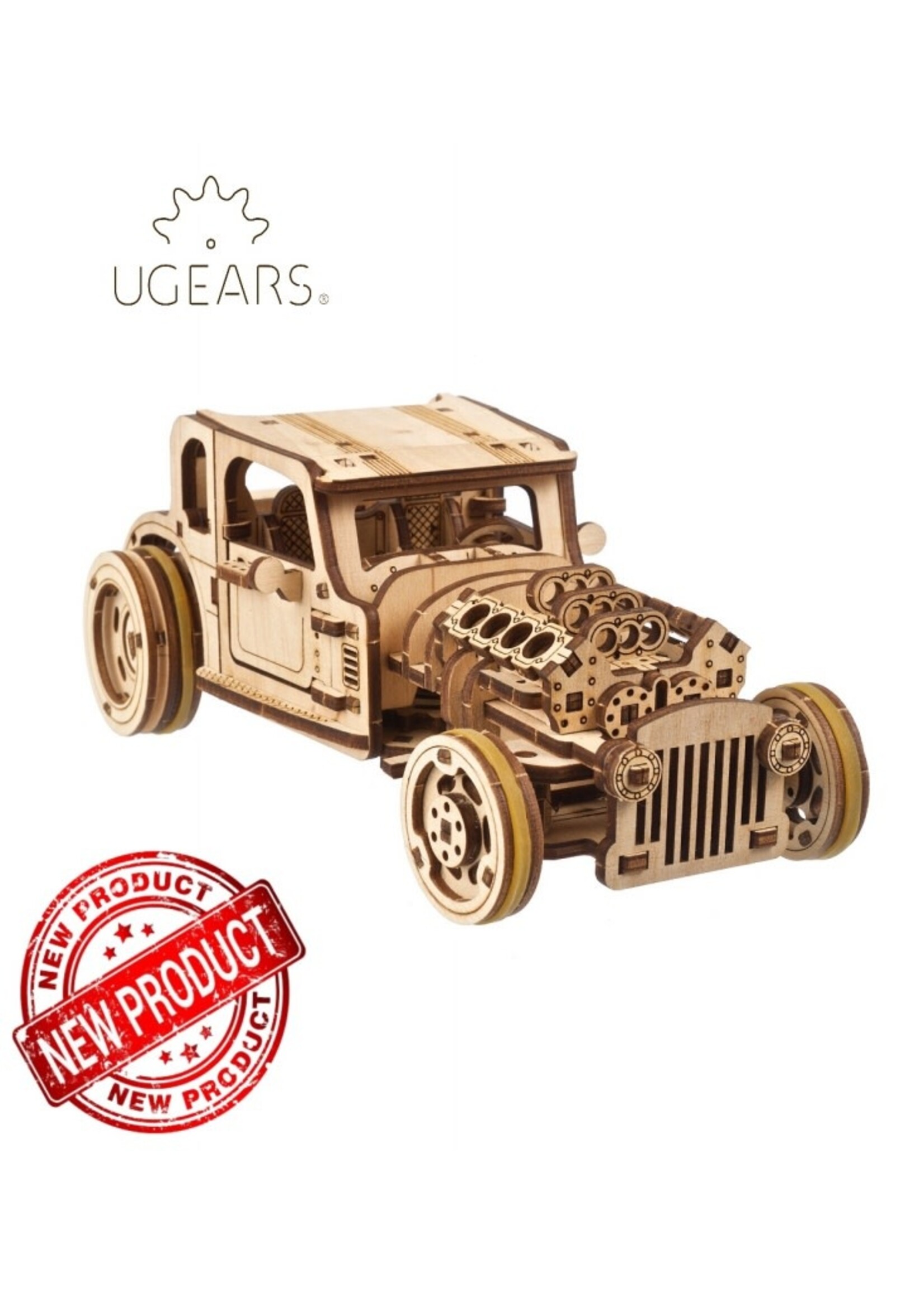 Ugears Hot Rod Furious Mouse Bouwpakket