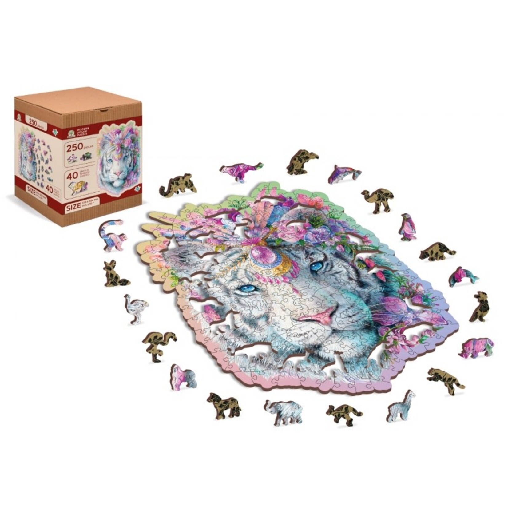 Maxicraft Houten Legpuzzel Mystieke Tijger 250 st