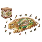 Maxicraft Houten Legpuzzel Tuin konijn 250 st