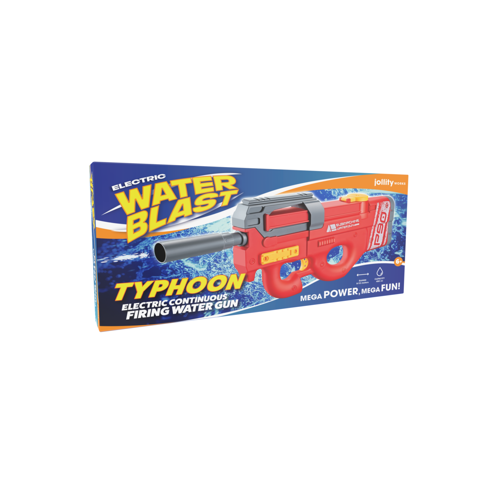 Jolly Waterblast Electric Watergun Typhoon - Red