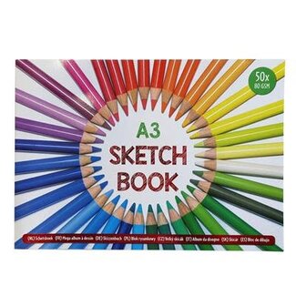 Geen Merk SCHETSBOEK A3 50VEL