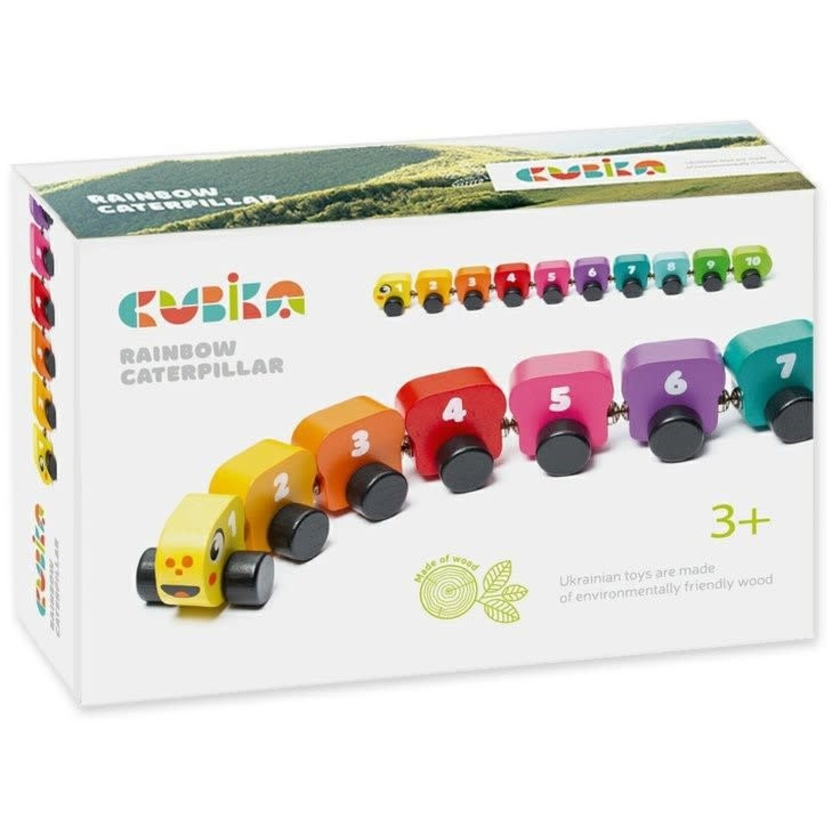 Cubika Cubika Wooden toy "Rainbow Caterpillar"
