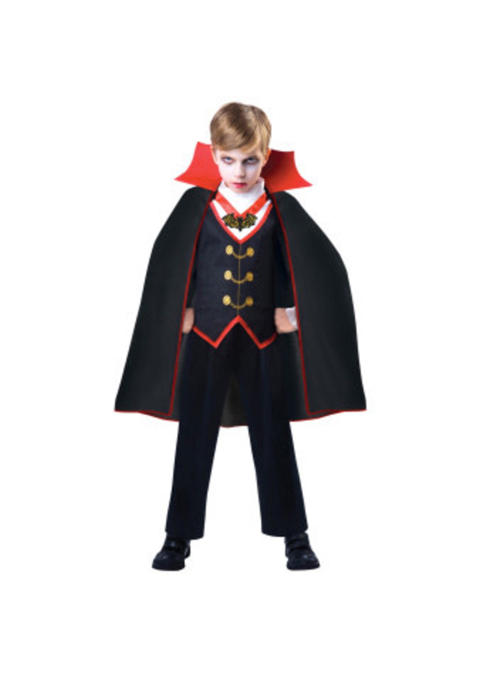 Amscan Kostuum Dracula Zwart/rood Jongens 6-8 Jaar