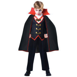 Amscan Kostuum Dracula Zwart/rood Jongens 4-6 Jaar