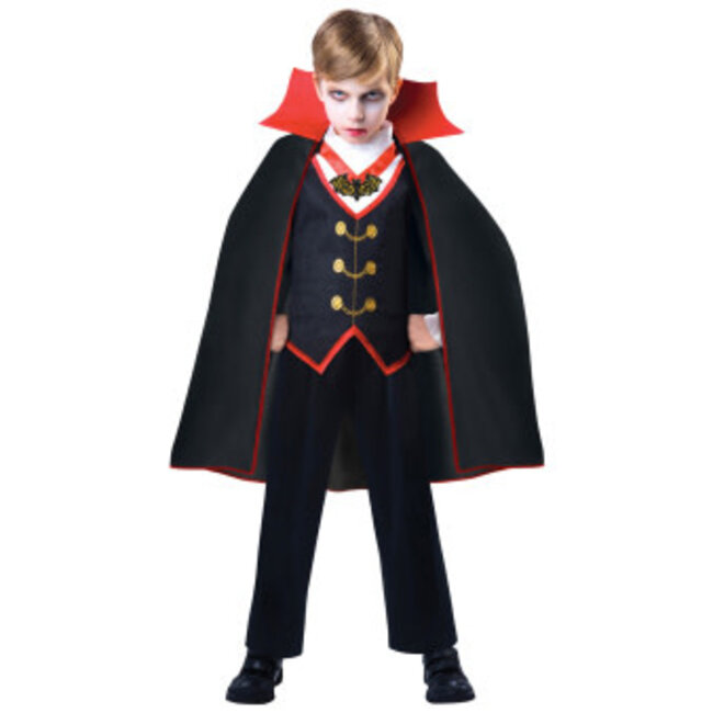 Amscan Kostuum Dracula Zwart/rood Jongens 4-6 Jaar