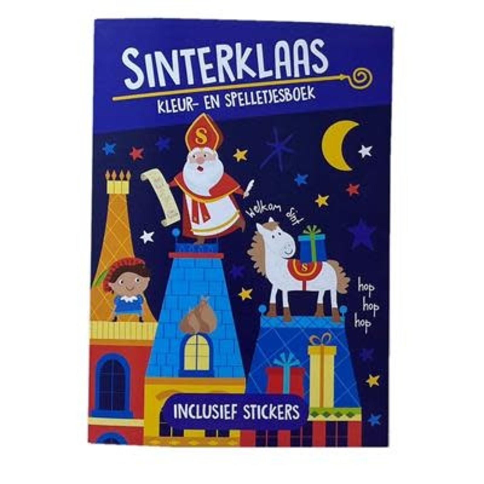 Sinterklaas SINTERKLAAS KLEUR EN SPELLETJESBOEK A4