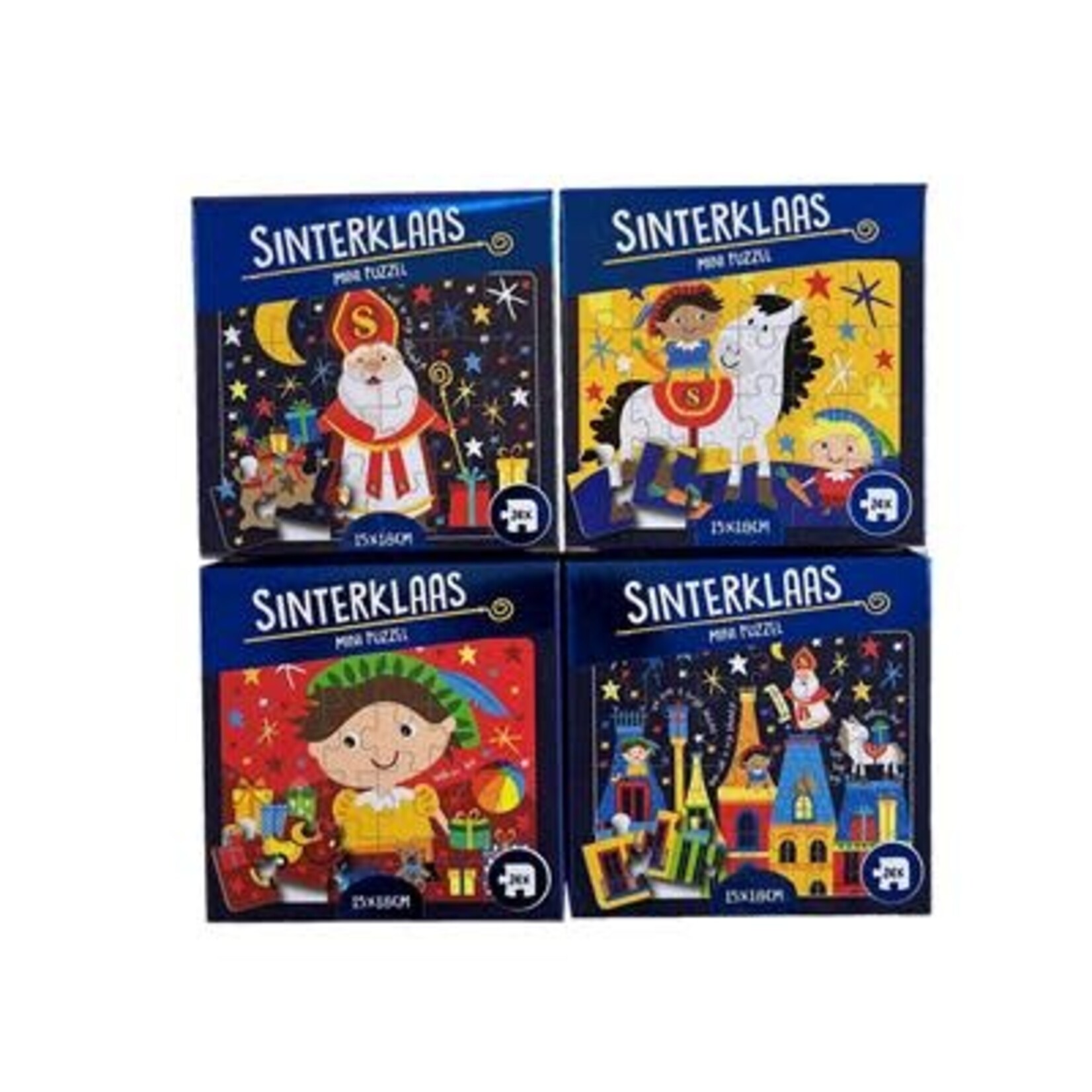 Sinterklaas SINTERKLAAS MINI PUZZEL 15X18CM 24ST ASS.