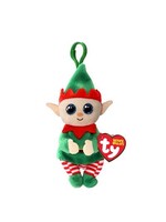 Ty TY BEANIE BOO'S CLIP CHRISTMAS ELF GREEN BELLY 7CM